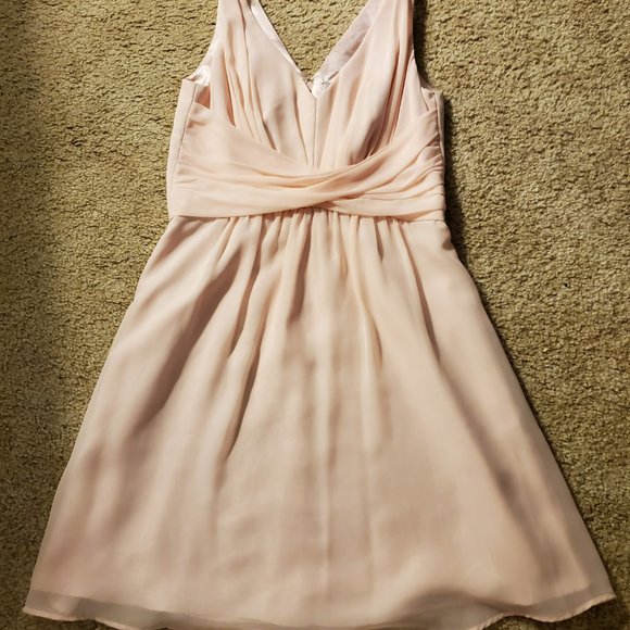 Dove & Dahlia Pink Chiffon Twist Front Dress sz 4 - Picture 12 of 13